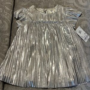 Baby B’gosh silver dress Size 9months NWT
